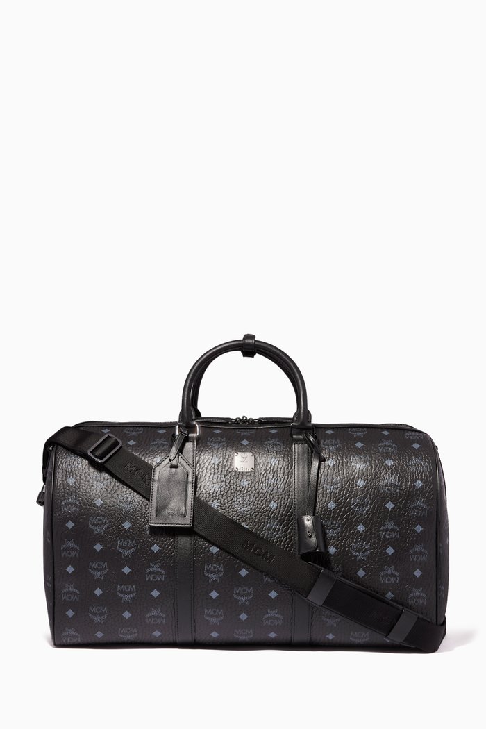 

Large Traveler Weekender in Visetos, Black