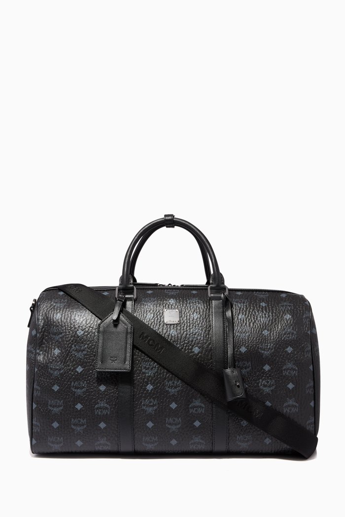 

Medium Traveler Weekender in Visetos, Black