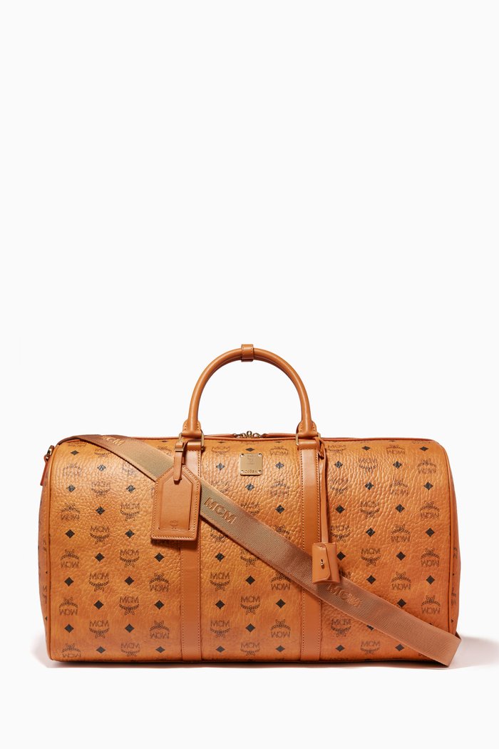Large Traveler Weekender in Visetos, Brown