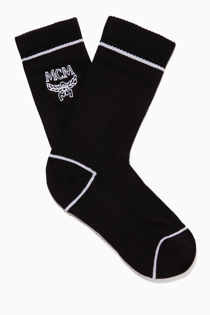

Classic Logo Cotton Socks, Black