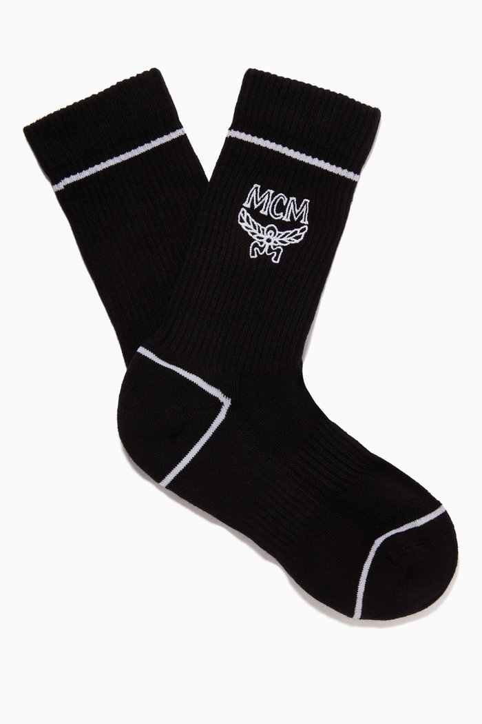 

Classic Logo Cotton Socks, Black