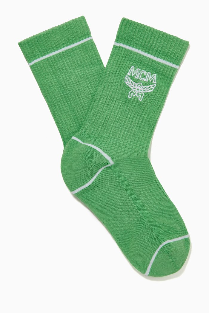 

Classic Logo Cotton Socks, Green