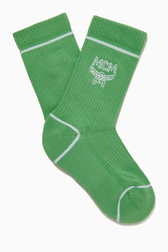 

Classic Logo Cotton Socks, Green