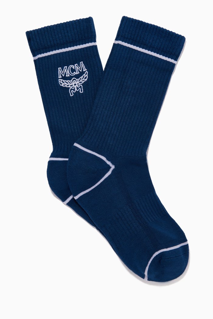 

Classic Logo Cotton Socks, Blue