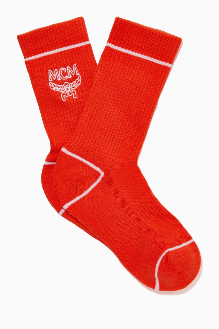 

Classic Logo Cotton Socks, Orange