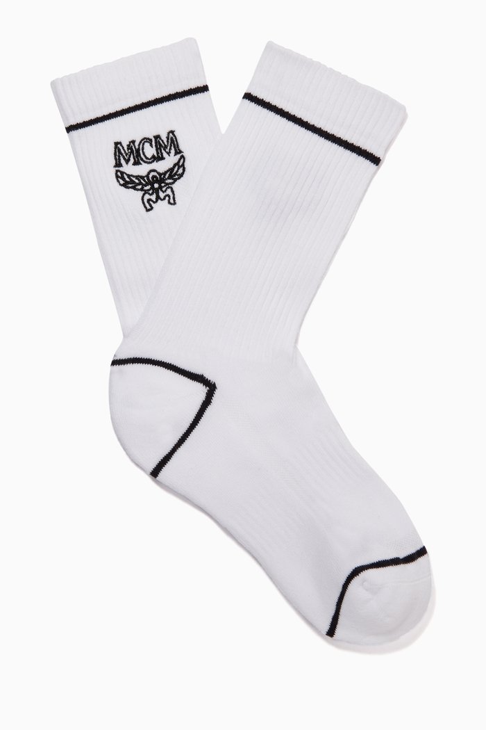 

Classic Logo Cotton Socks, White