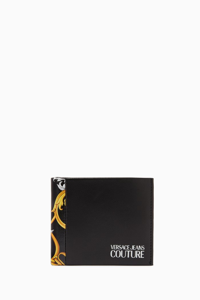 

Logo Baroque Wallet in Leather, Black