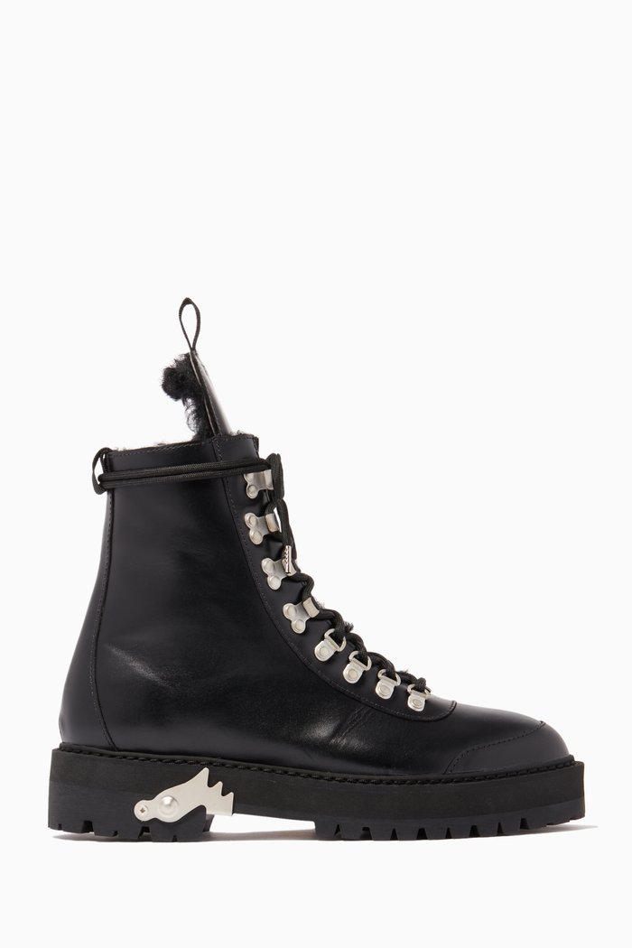 

Hiking Boots in Leather, Black
