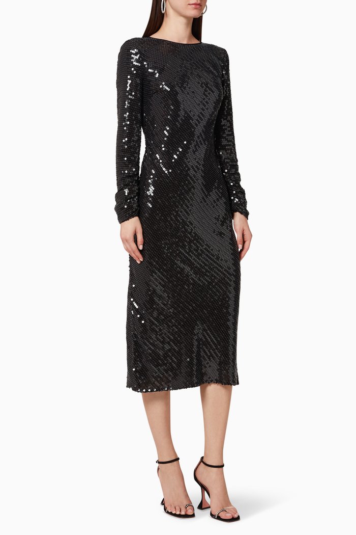 

Marcel Bias Backless Dress, Black