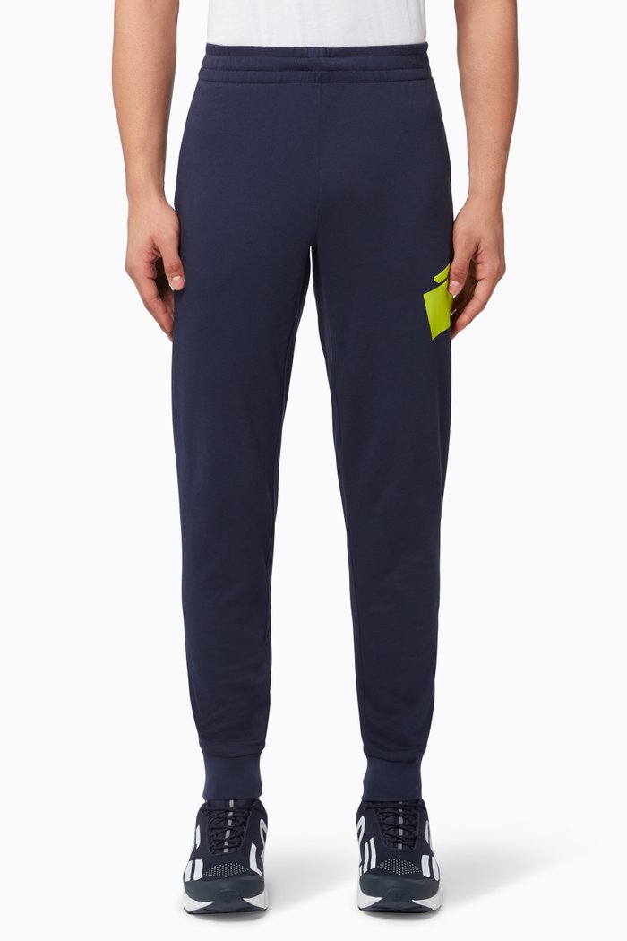 

EA7 Eagle Graphic Jersey Sweatpants, Blue