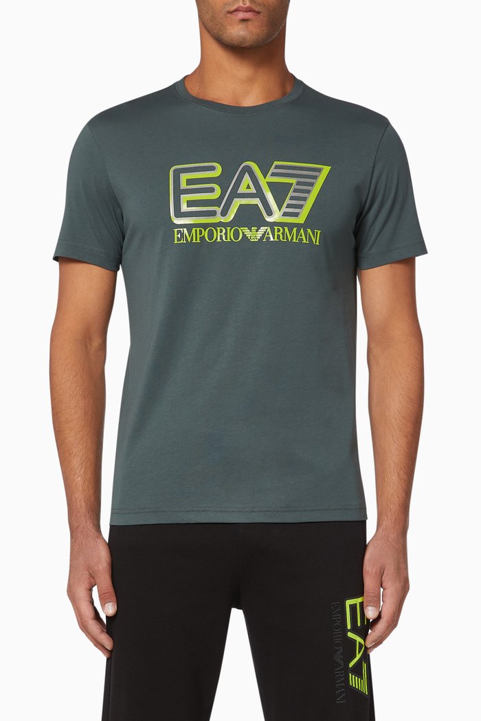 

EA7 Logo Jersey T-Shirt, Grey