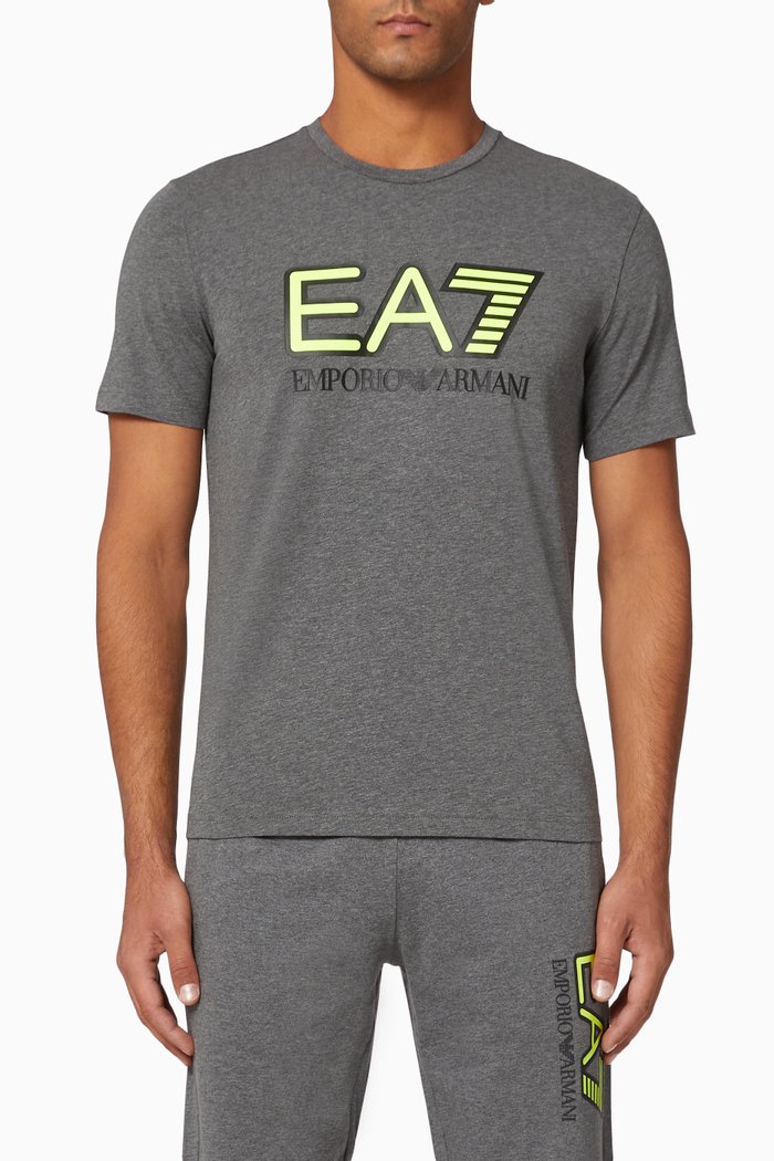 

EA7 Logo Jersey T-Shirt, Grey