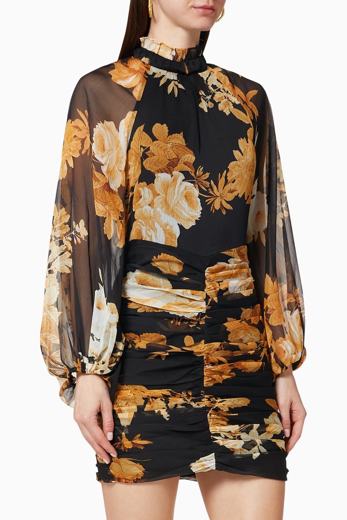 

Henrietta Ruched Dress, Multicolour