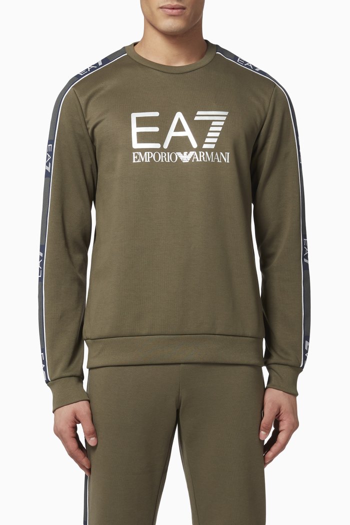 EA7 Tape Sweatshirt, Green