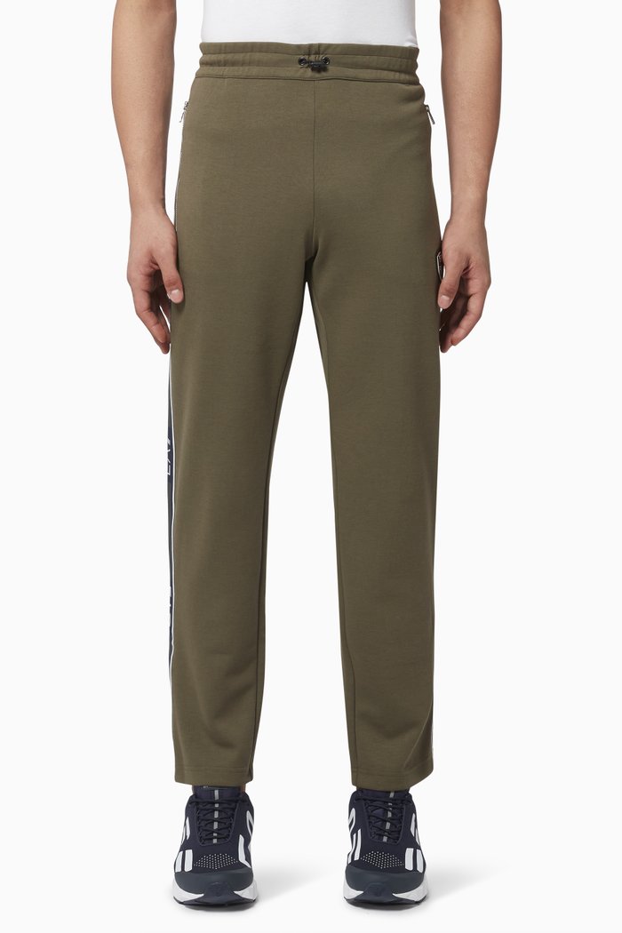 

EA7 Tape Jersey Sweatpants, Green