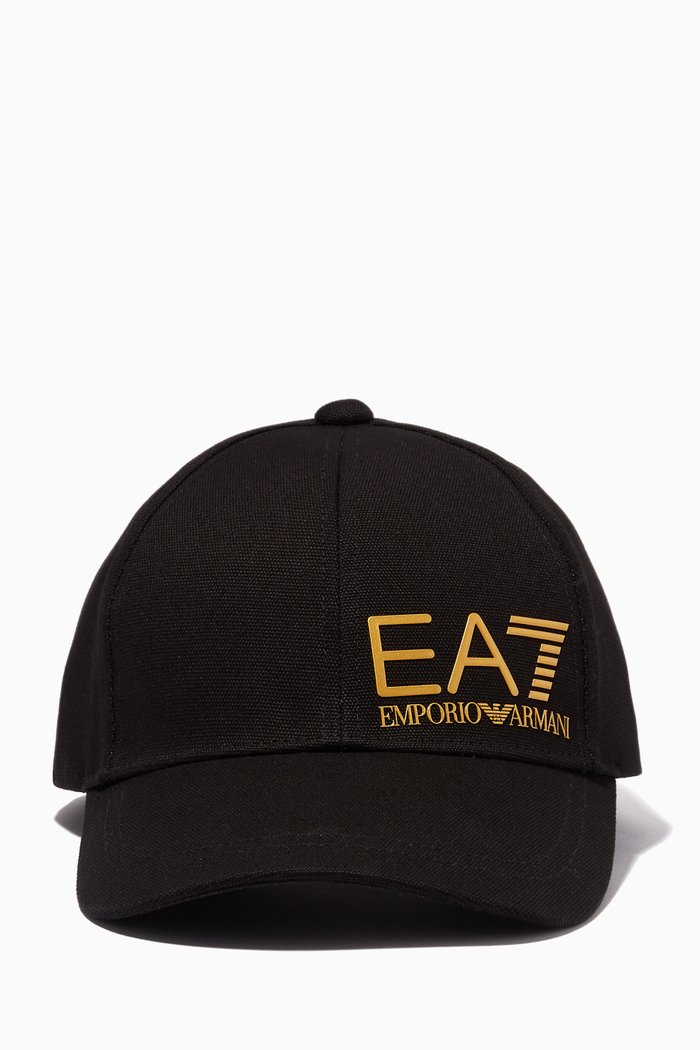 

EA7 Train Core Baseball Cap in Canvas, Black