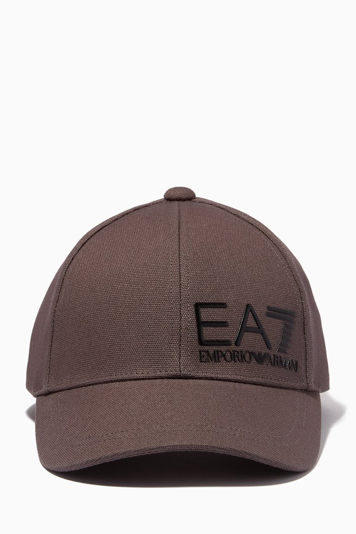

EA7 Train Core Baseball Cap in Canvas, Grey