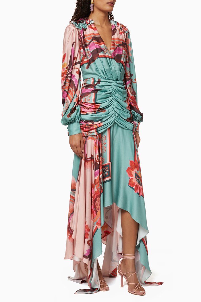 

Plunge Maxi Dress, Multicolour
