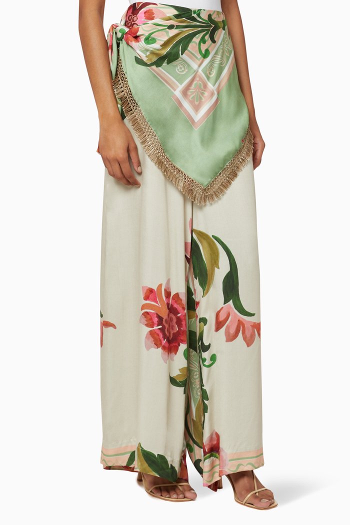 

Drape Fringe Pants, Multicolour