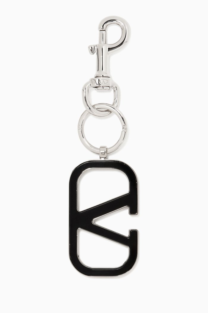 

Valentino Garavani VLOGO Keychain, Black