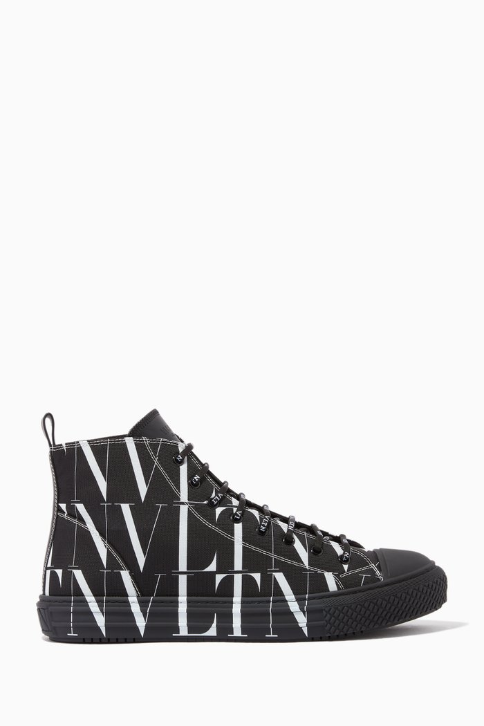 

Valentino Garavani VLTN TIMES Sneakers in Canvas, Black