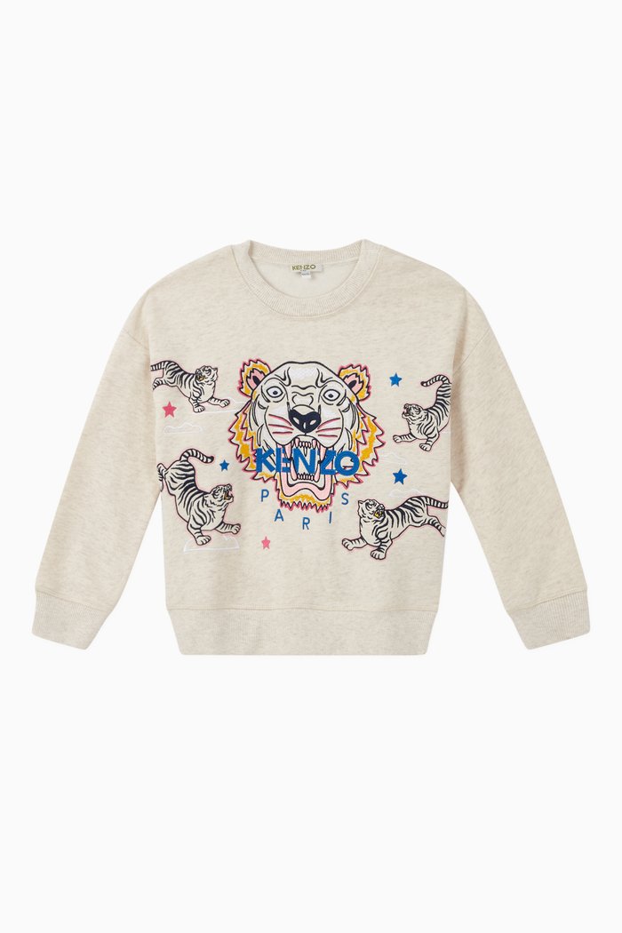 

Tiger Jersey Fleece Sweatshirt, Neutral