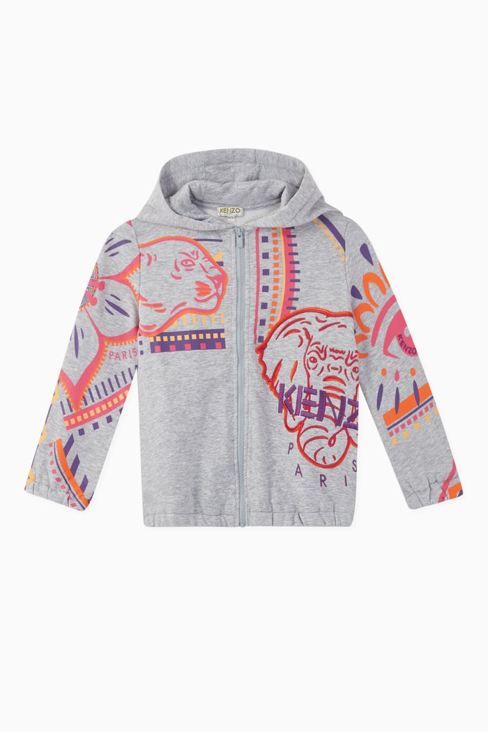 

Cali Party Jersey Fleece Hoodie, Grey