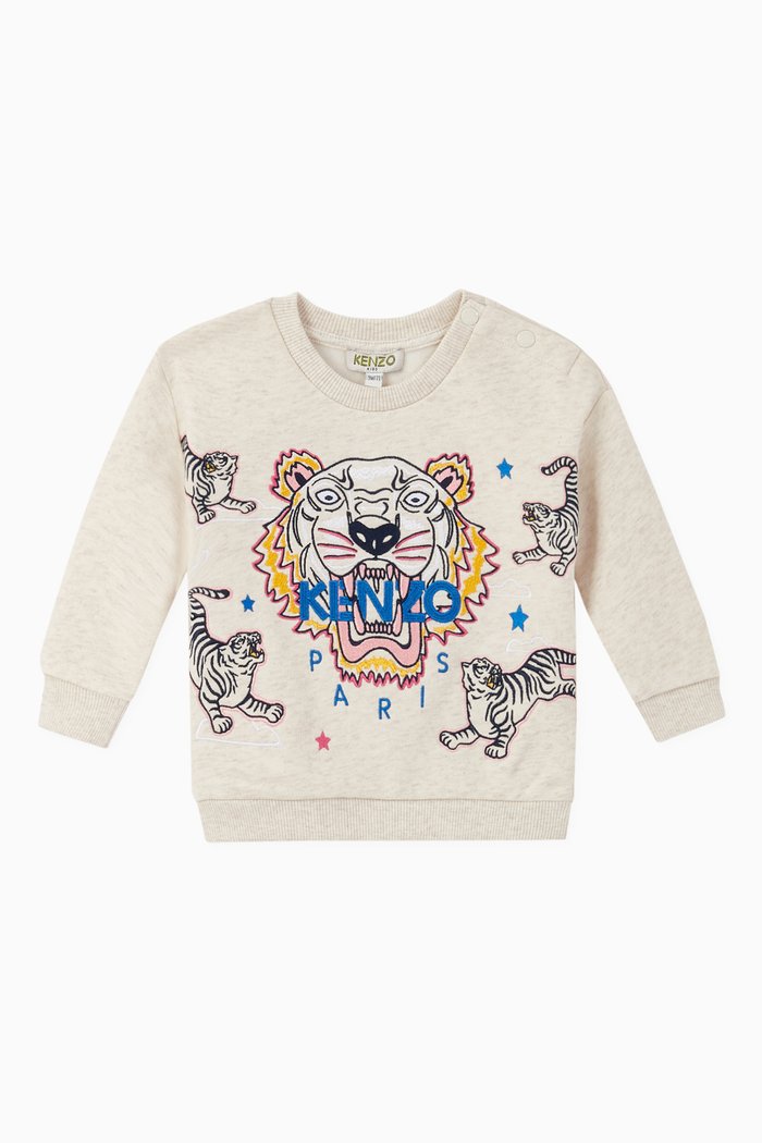 

Tiger Jersey Fleece Sweatshirt, Neutral