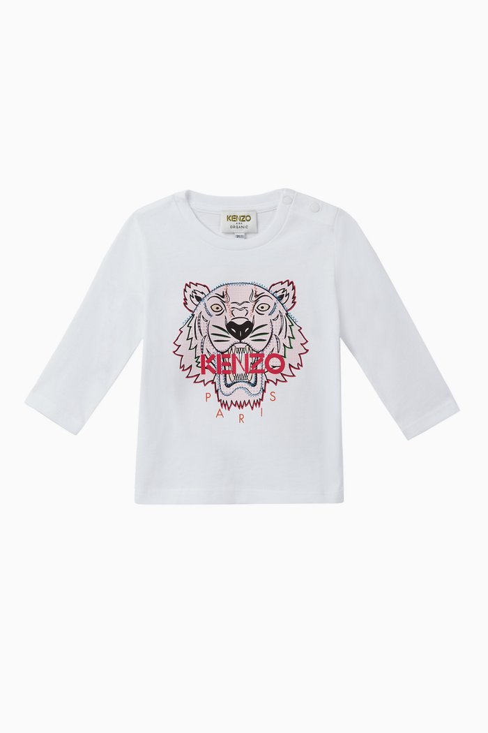

Tiger Cotton T-Shirt, White