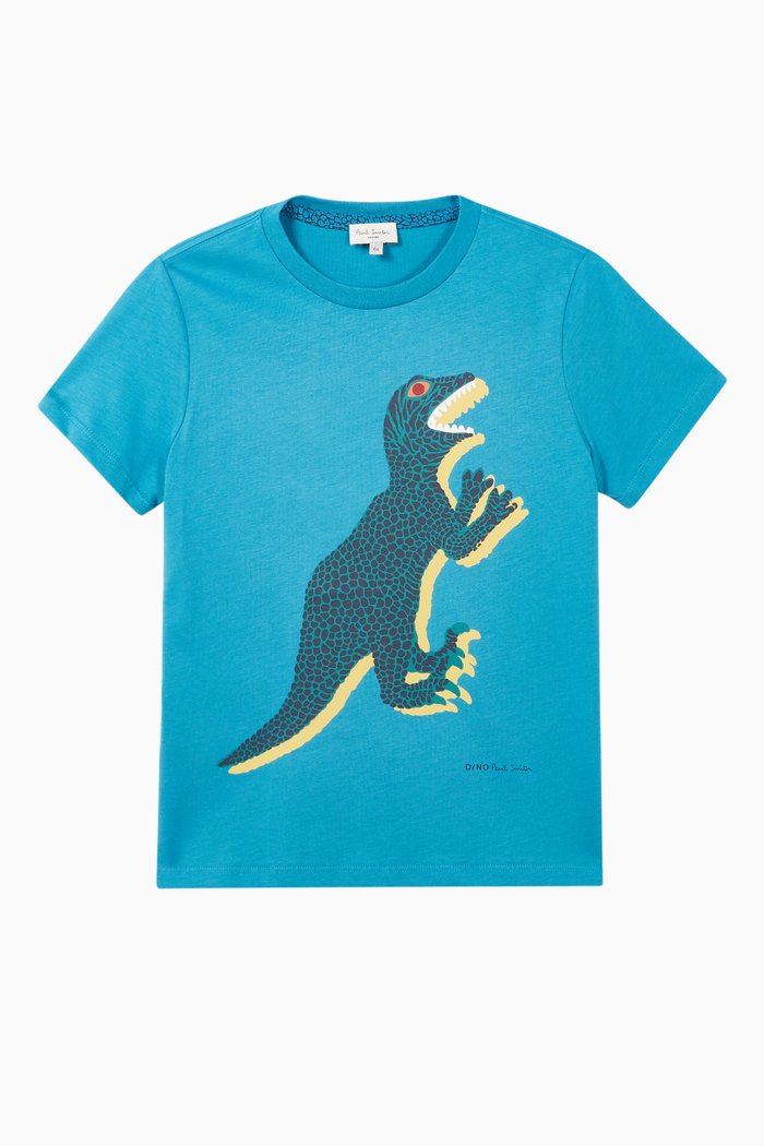 

Dino Cotton T-Shirt, Blue