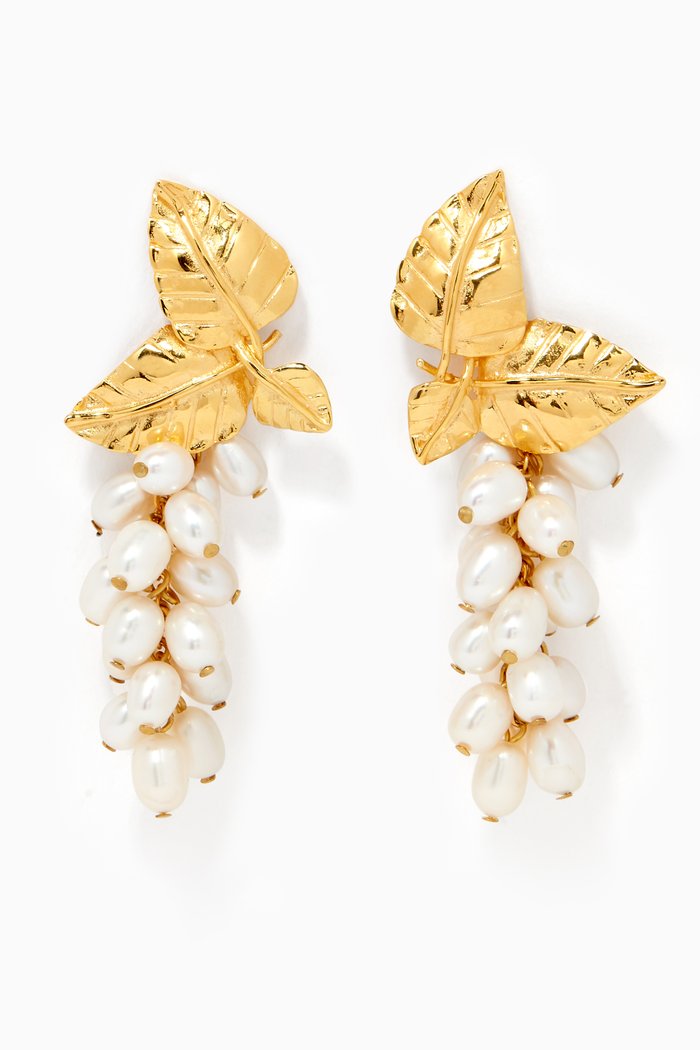 

Dafne Earrings in 24k Gold-Plated Bronze, Neutral