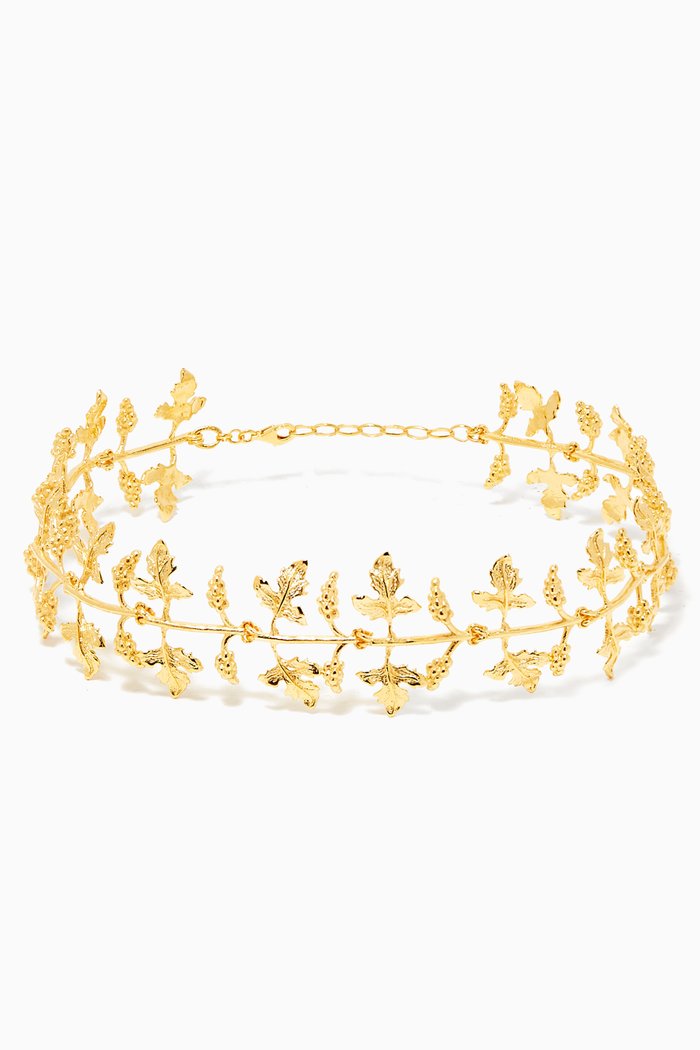 

Carolina Choker in 24k Gold-Plated Bronze