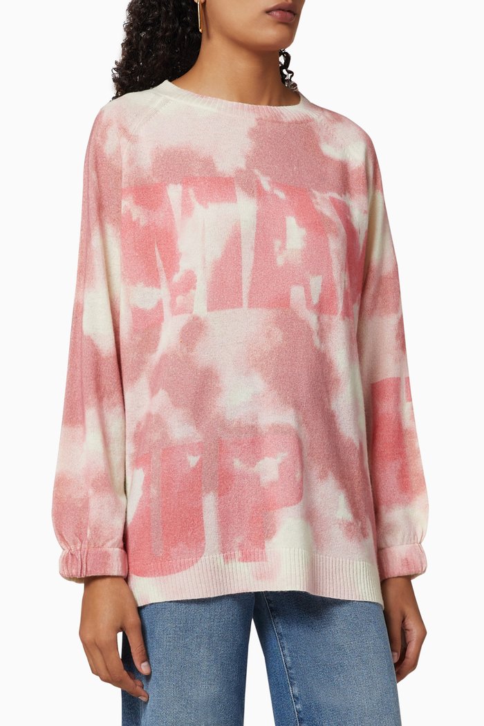 

Diedro Printed Sweater, Pink