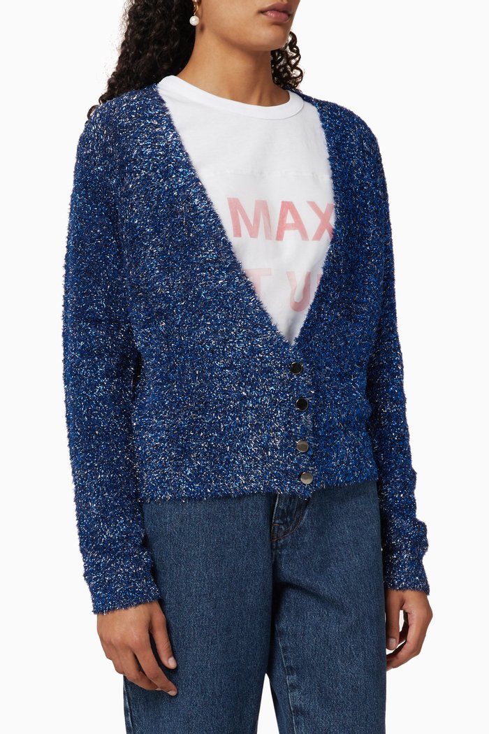 

Profeta Lamé Cardigan, Blue