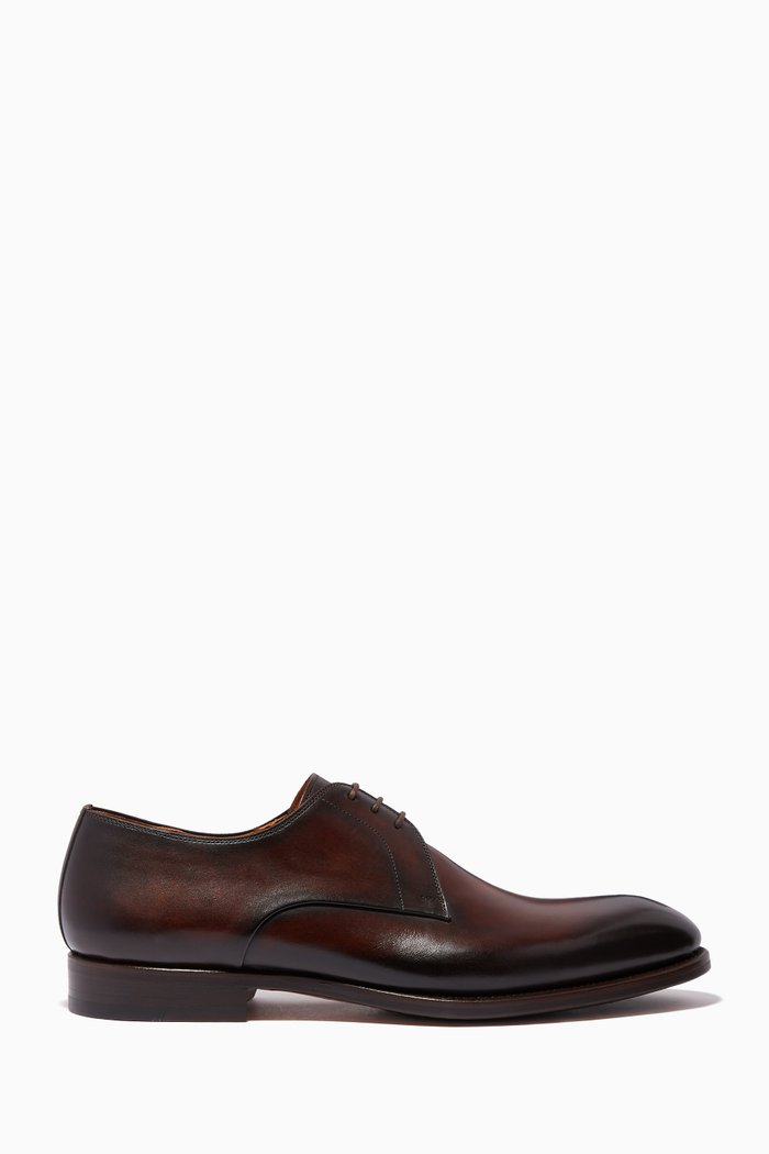 

Derby Shoes in Leather, Brown