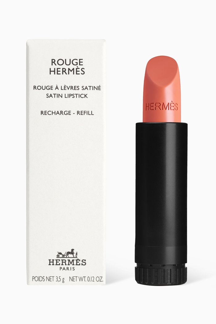 Beige Tadelakt Rouge Hermes Satin Lipstick Refill, 3g, Colourless