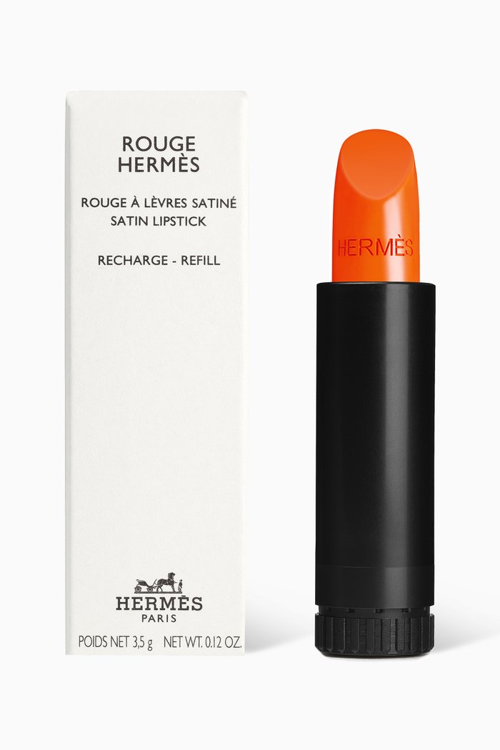 

33 Orange Boite Rouge Hermès Satin Lipstick Refill, 3.5g, Multicolour