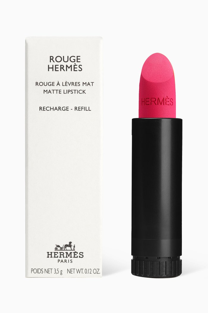 

70 Rose Indien Rouge Hermès Matte Lipstick Refill, 3.5g, Colourless