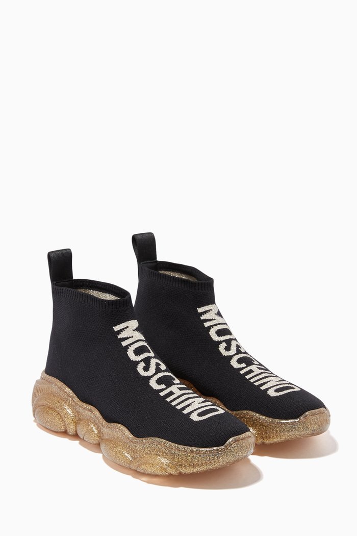

Logo Sock Sneakers, Black