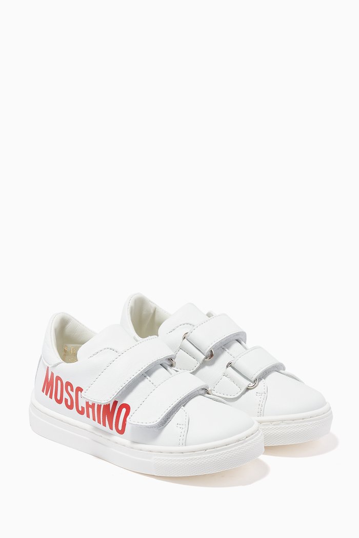 

Logo Velcro Sneaker, White