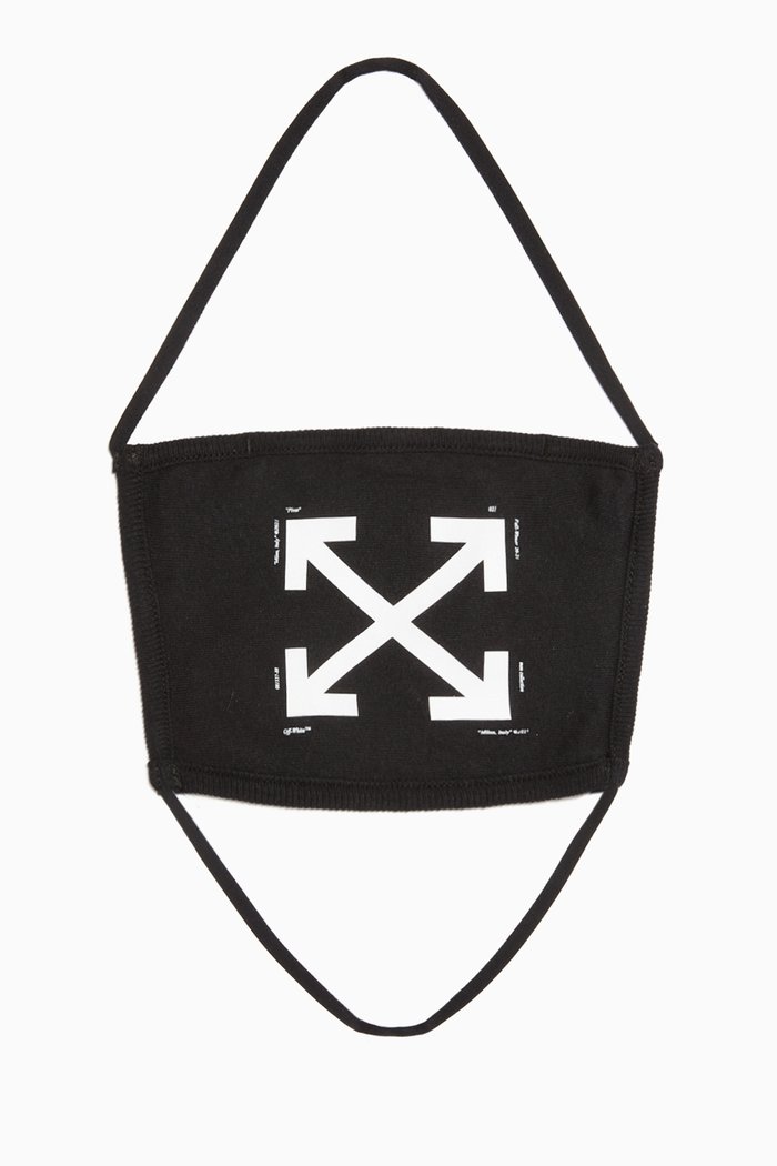 

Arrows Face Mask in Cotton, Black