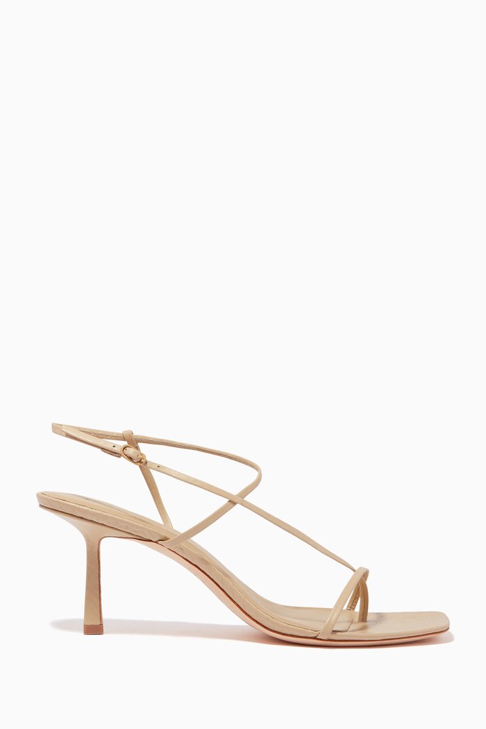 

2.52 Sandals in Snake Emboss Leather, Neutral