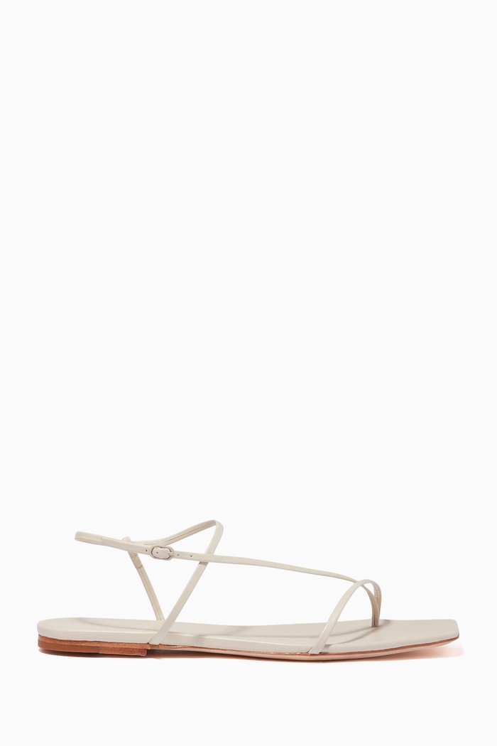 

1.22 Flat Sandals in Nappa Leather, Neutral