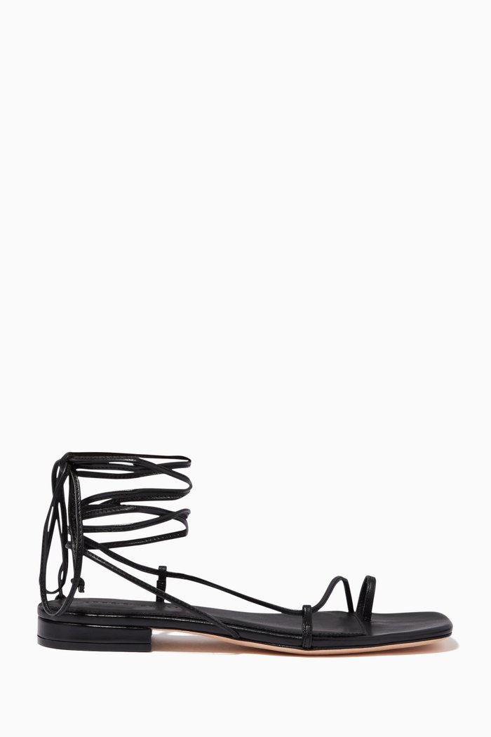 

1.1 Flat Sandals in Nappa Leather, Black