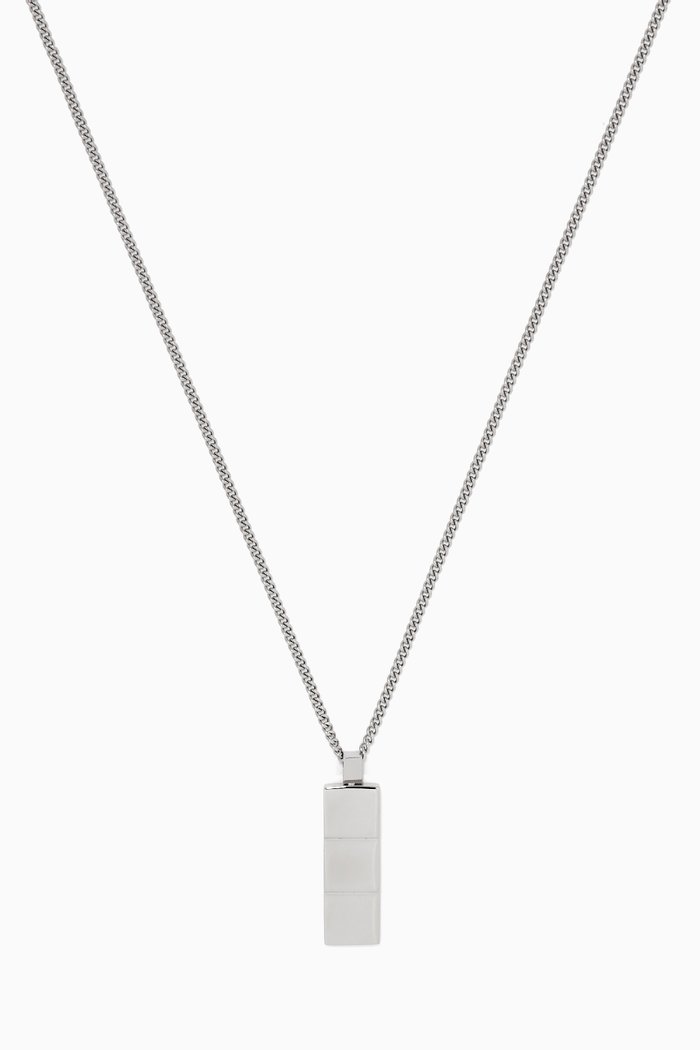 

Layers Necklace in Ruthenium-Plated Silver
