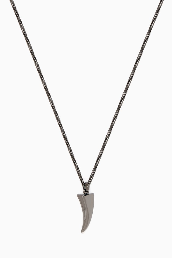 

Tiger Claw Necklace in Gunmetal-Plated Sterling Silver
