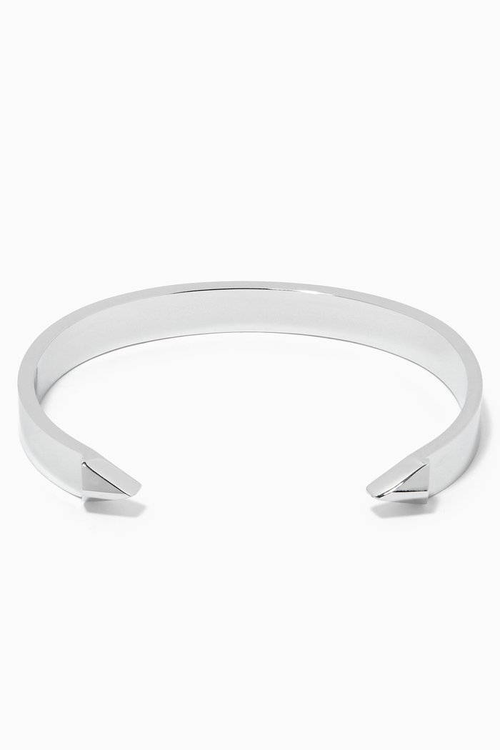 

The End Cuff in Sterling Silver-Plated Steel