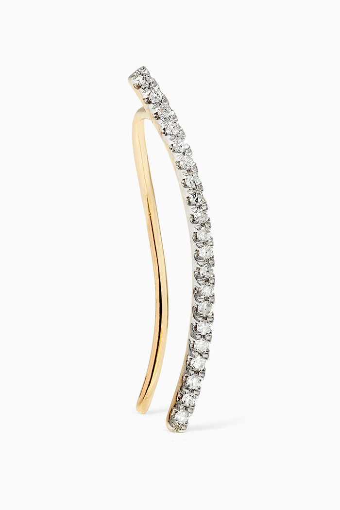 

Pavé the Way Ear Climber Diamond Earring in 14kt Yellow Gold