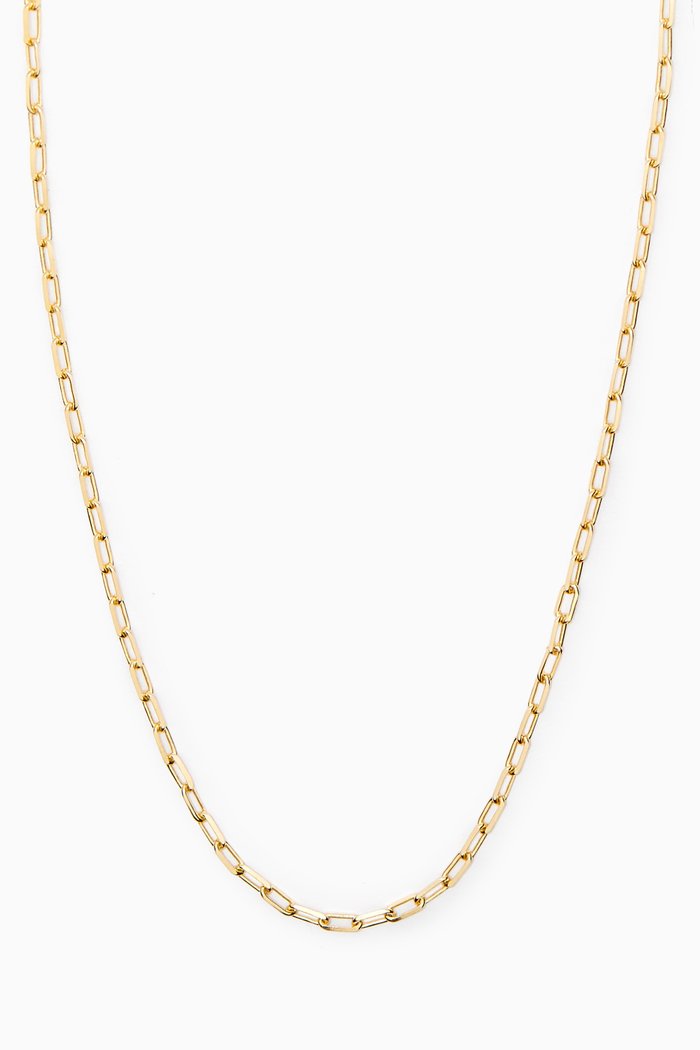 

Open Link Necklace in 18kt Gold Plated Silver, Yellow