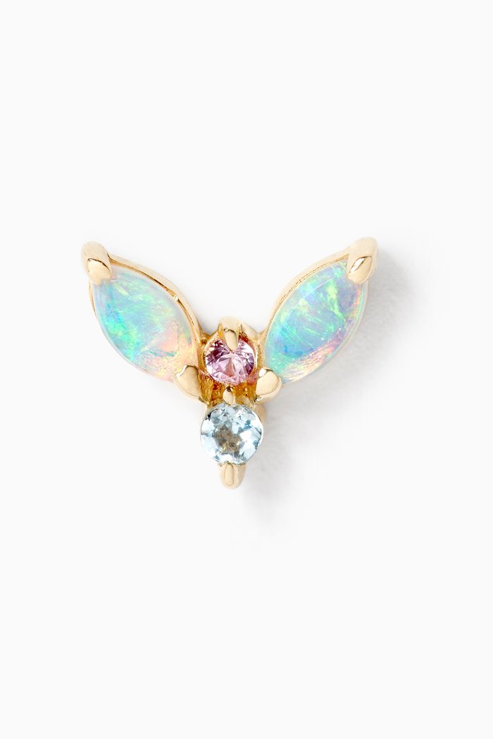 

Opal Unicorn Piercing Earring in 14kt Yellow Gold